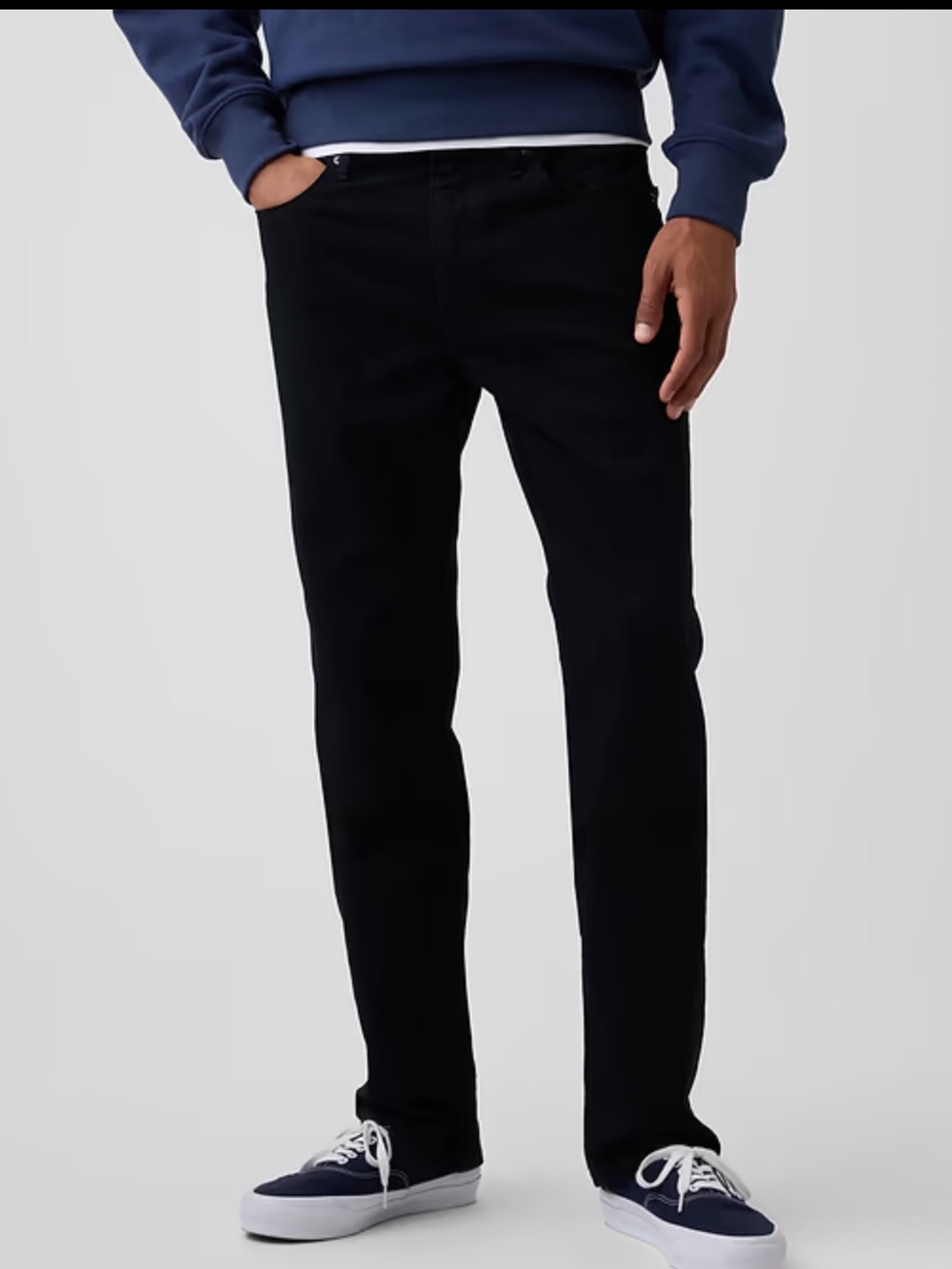 Gap Slim Straight GapFlex Jeans Men’s Size 34x32 Black Mid Rise Stretch